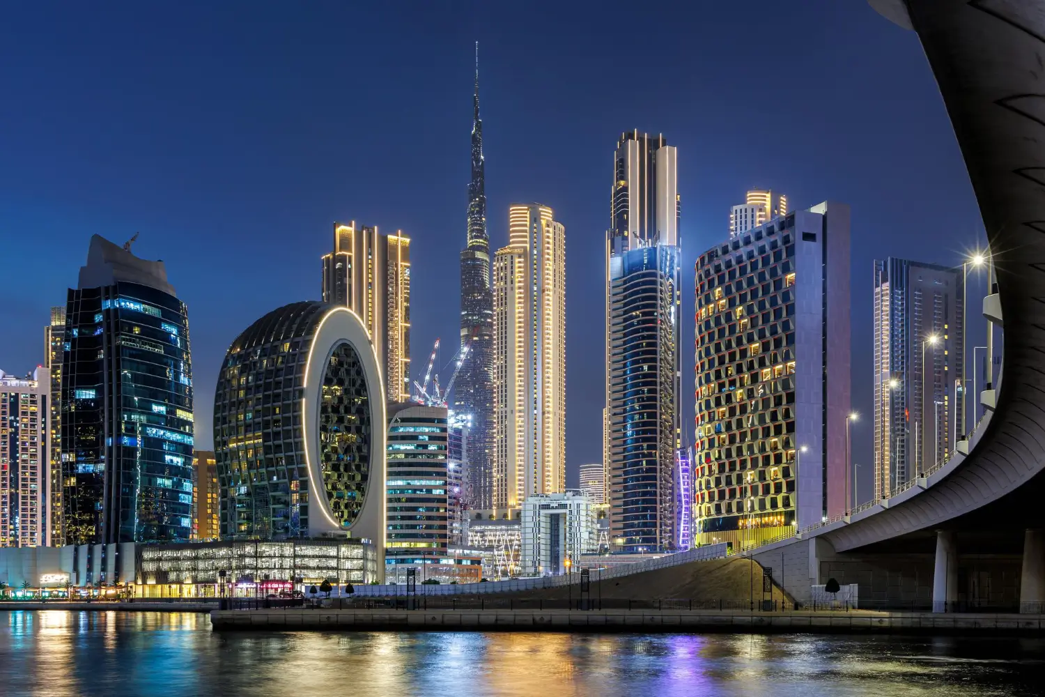 Dubai Burj Khalifa at sunset